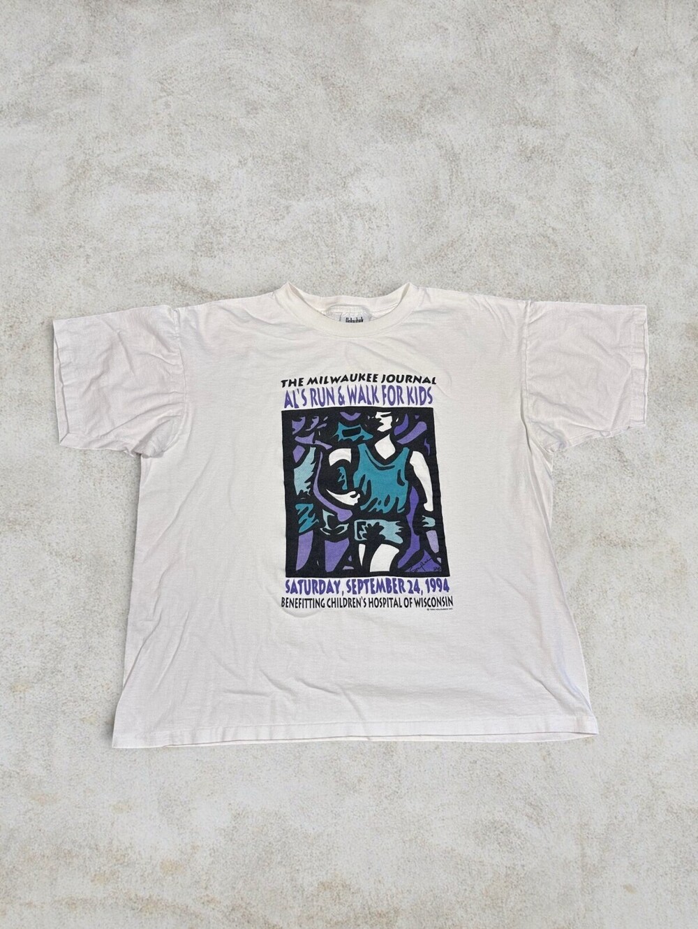 Vintage Holoubek USA Made 1994 Milwaukee Single Stitch Graphic T Shirt Y2K Sz XL
